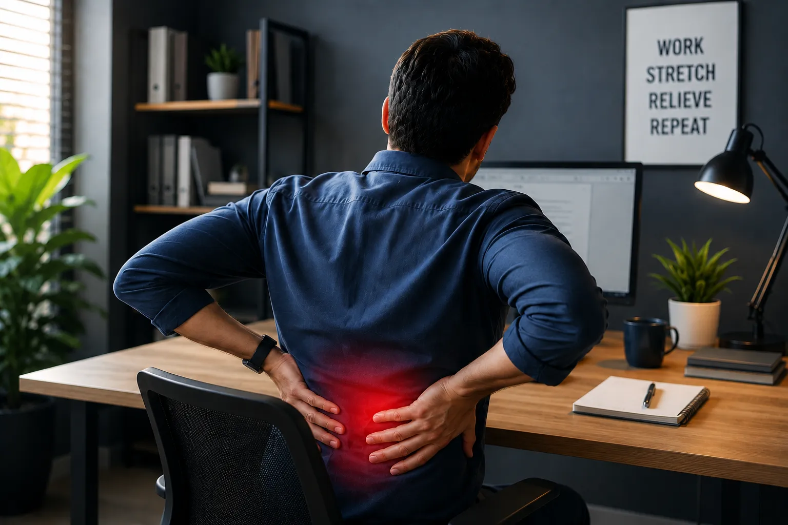 Correct desk posture